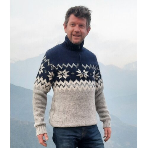 Pure Wool Trui Kees UJK-2402 Marine