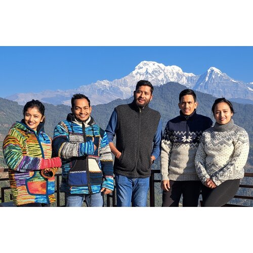 Pure Wool Trui Roos UJK-2403 Blue