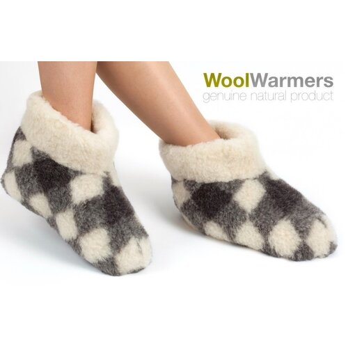 Woolwarmers  Slof Dolly 9174 Geblokt