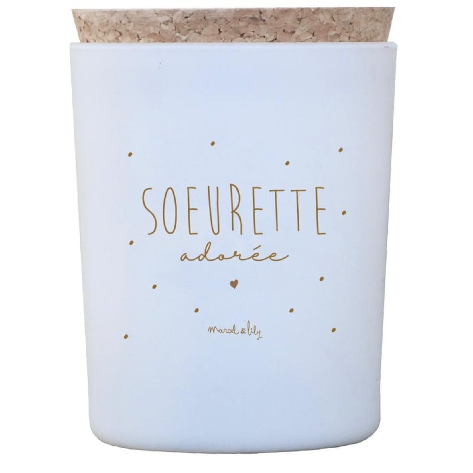 Marcel & Lily Marcel & Lily – bougie « soeurette adorée  »