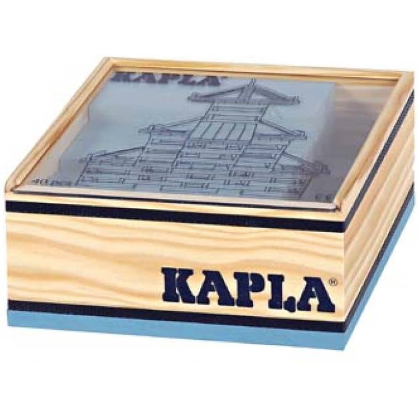 kapla Kapla – carré 40 – bleu clair