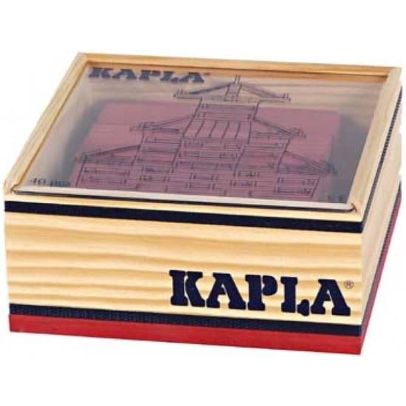 kapla Kapla – carré 40 – rouge