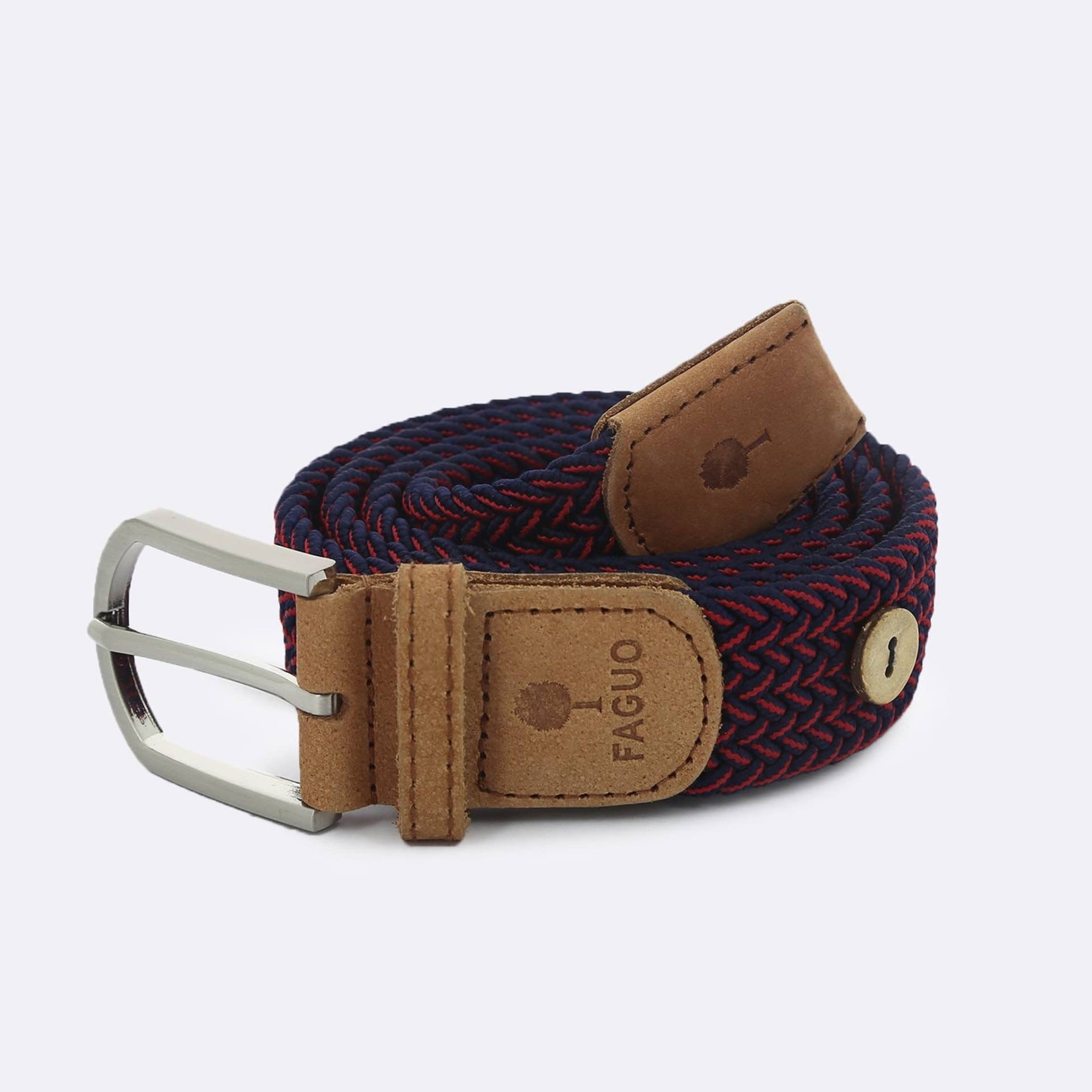 Faguo Faguo – ceinture – bicolore – bleu marine/rouge