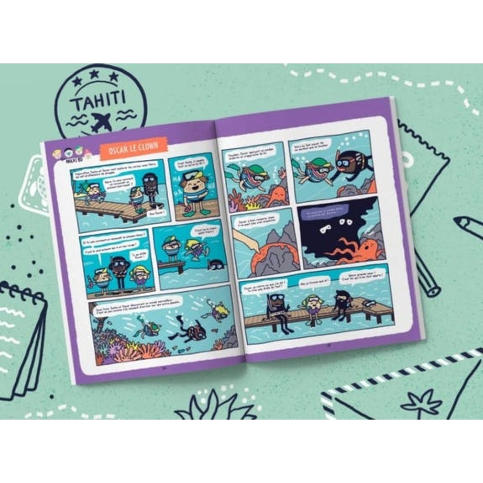 Les mini mondes Les mini mondes – carnet de voyage – Tahiti – 4 ans