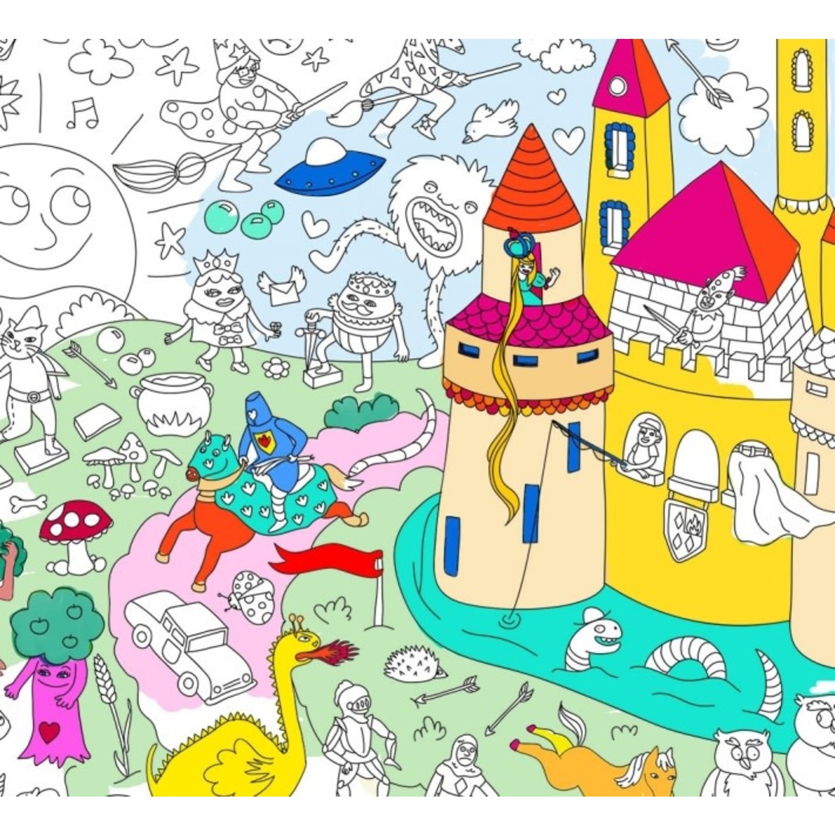 Poster coloriage géant France - Omy