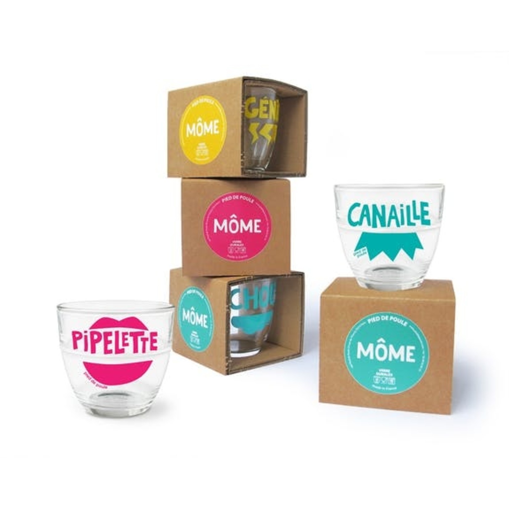 Pied de poule Pied de poule –  verre – pipelette