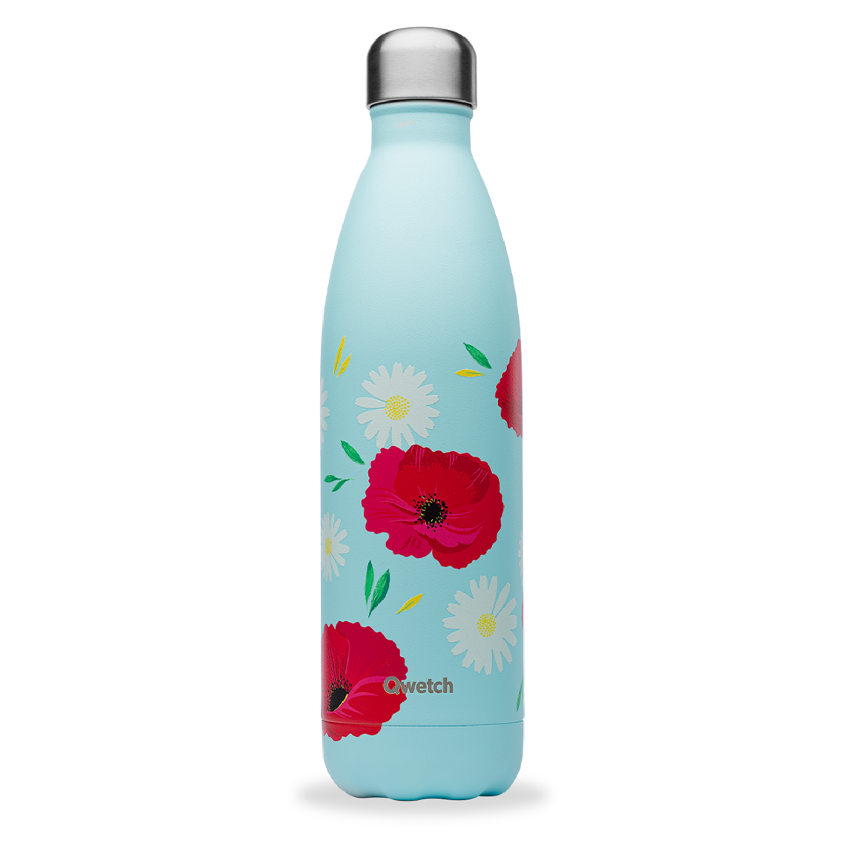 Qwetch Qwetch – bouteille isotherme 500 ml –coquelicot