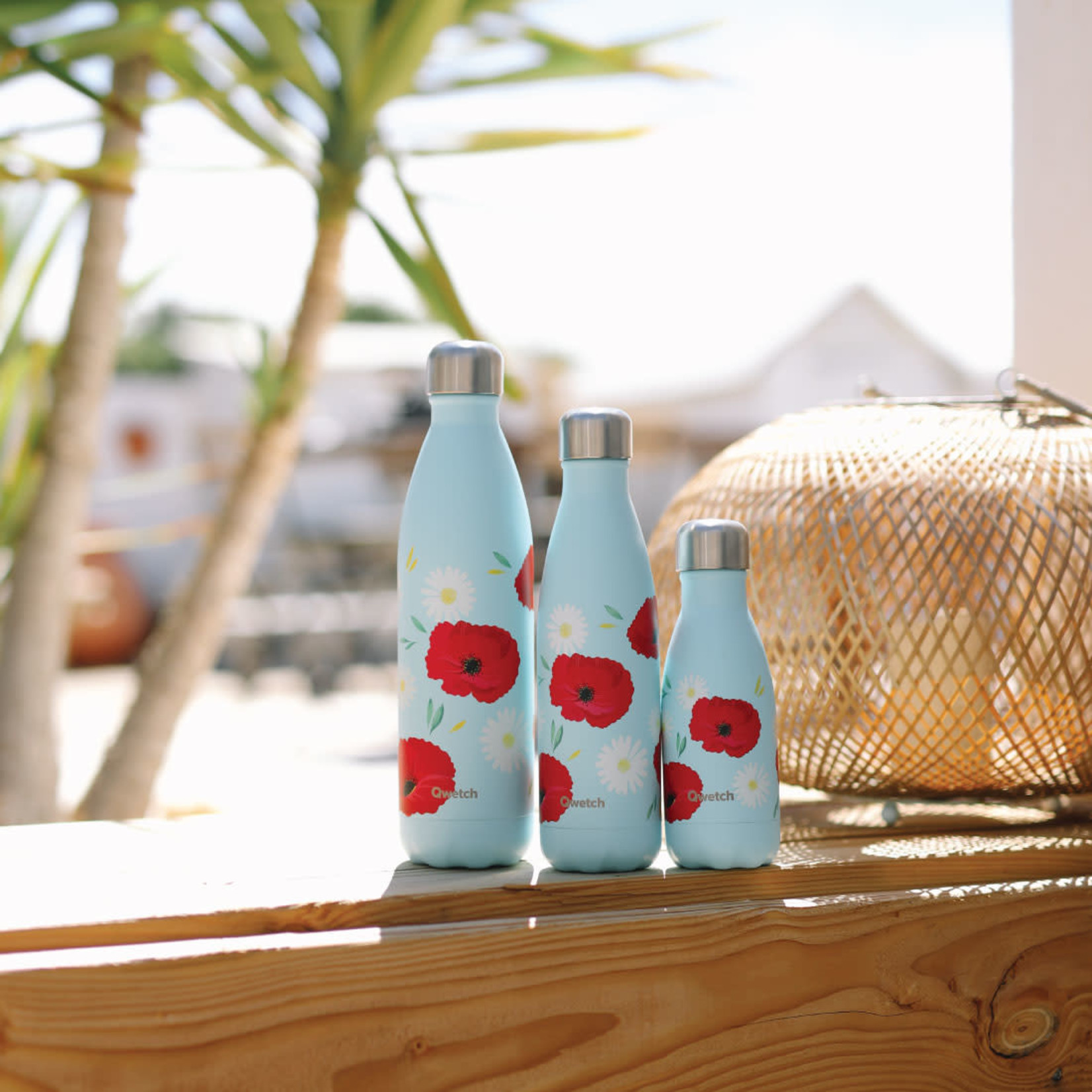 Qwetch Qwetch – bouteille isotherme 500 ml –coquelicot