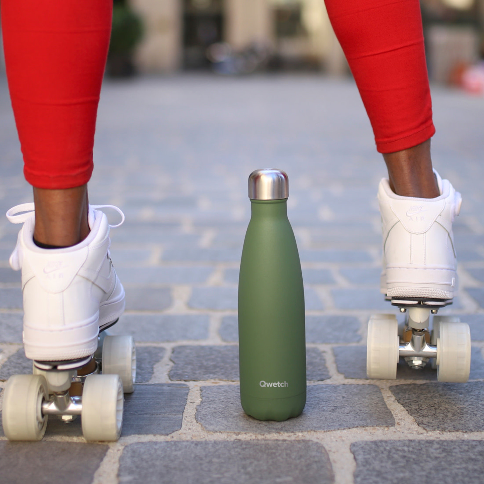 Qwetch Qwetch – bouteille isotherme 500 ml – kaki