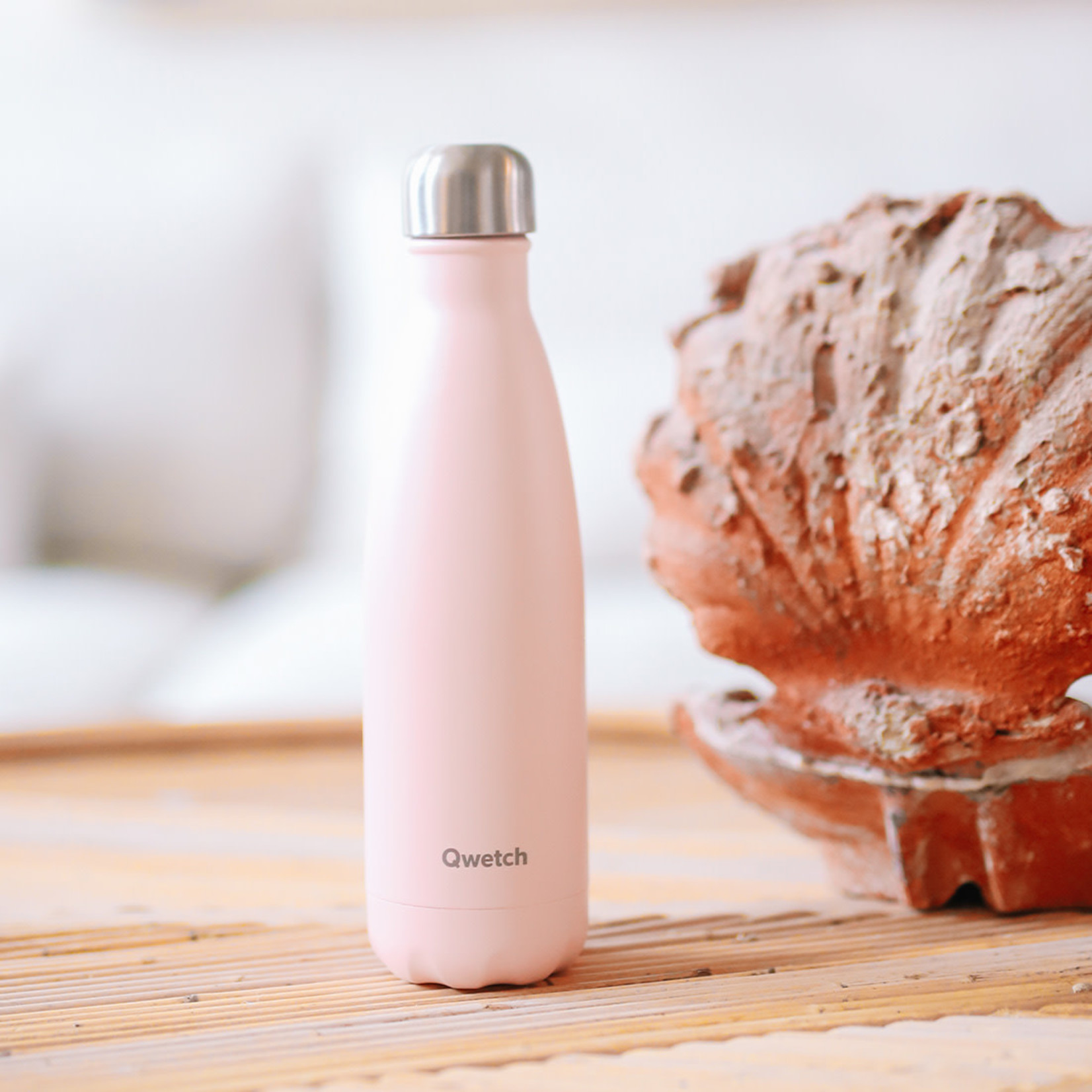 Qwetch Qwetch – bouteille isotherme 500 ml – rose pastel