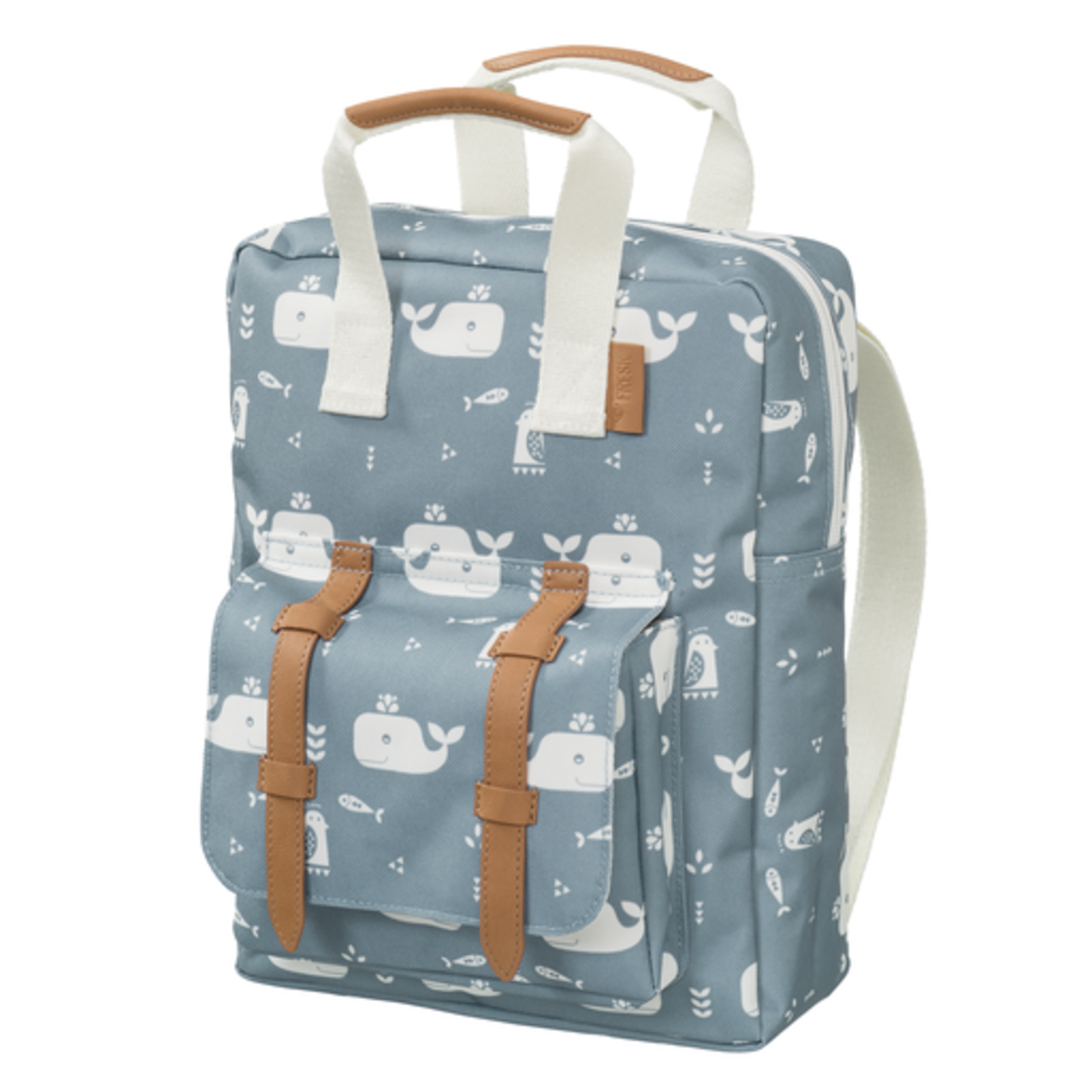 Fresk Fresk – backpack - sac à dos - baleines bleues