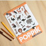 Poppik Poppik – Mini poster – La savane brun