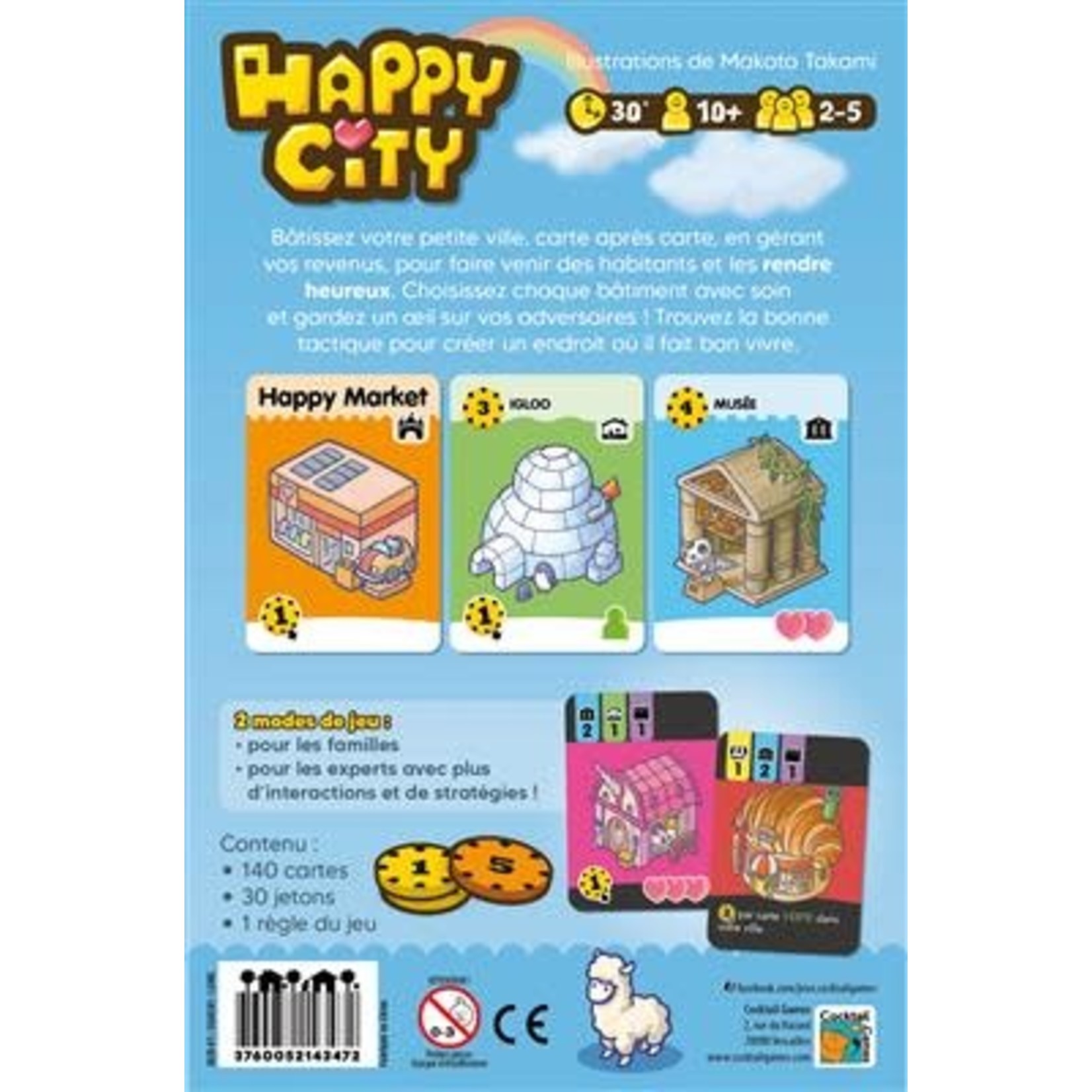 DV GIOCHI: Jeu de société Happy City Jeux DV - Vendiloshop