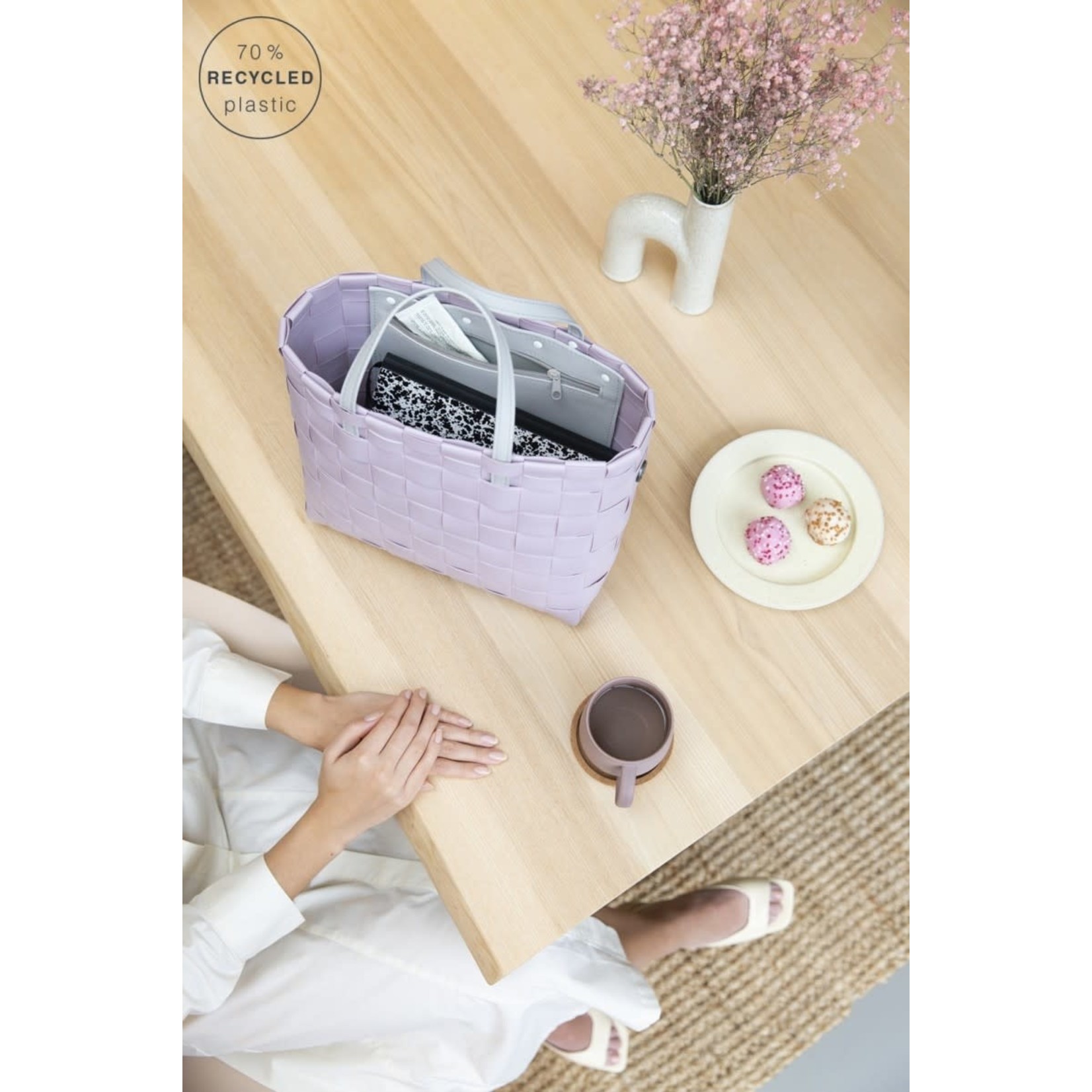 Handed by Handed by – Petite shopper soft lilas