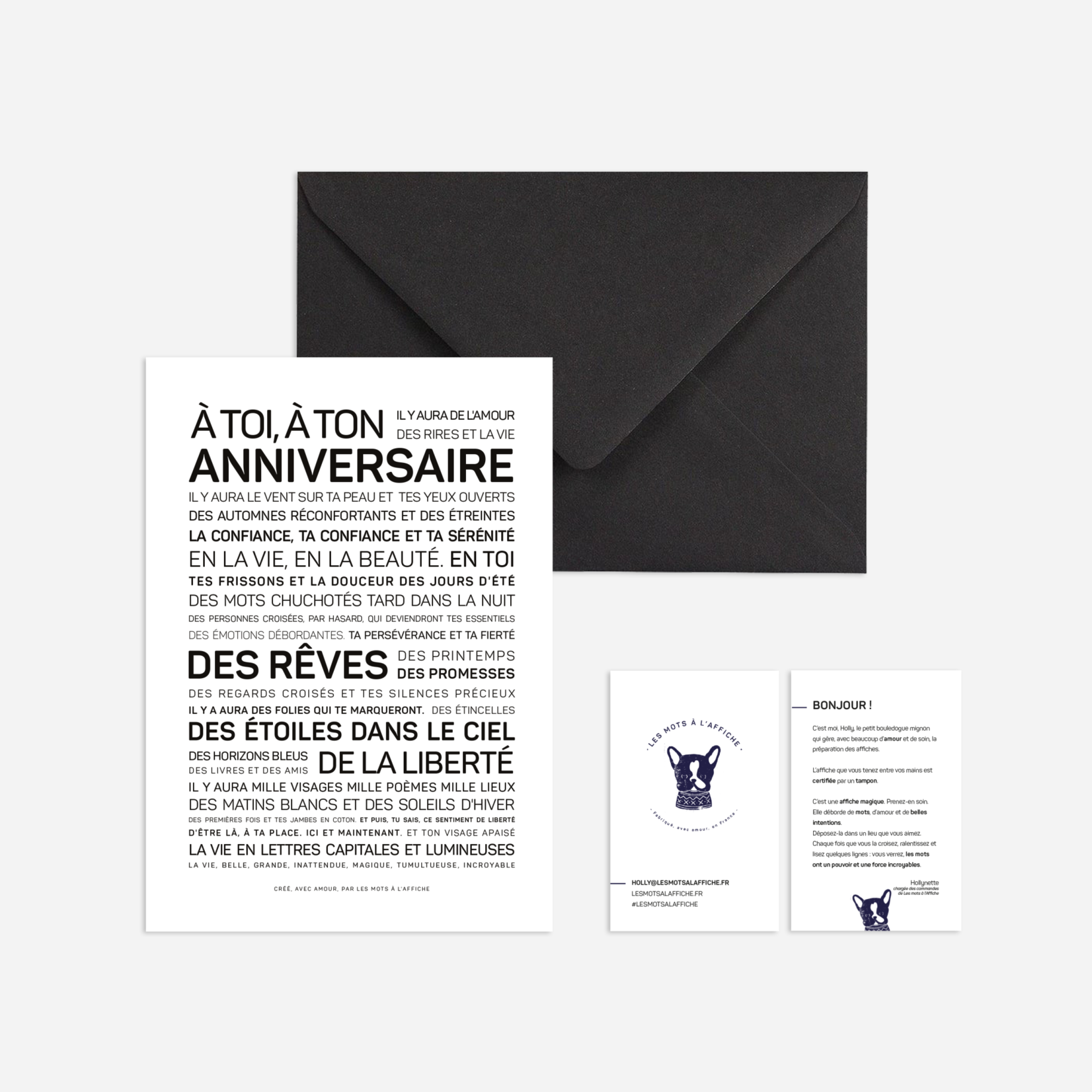Les mots à l'affiche Les mots à l'affiche – carte postale - à toi, à ton anniversaire