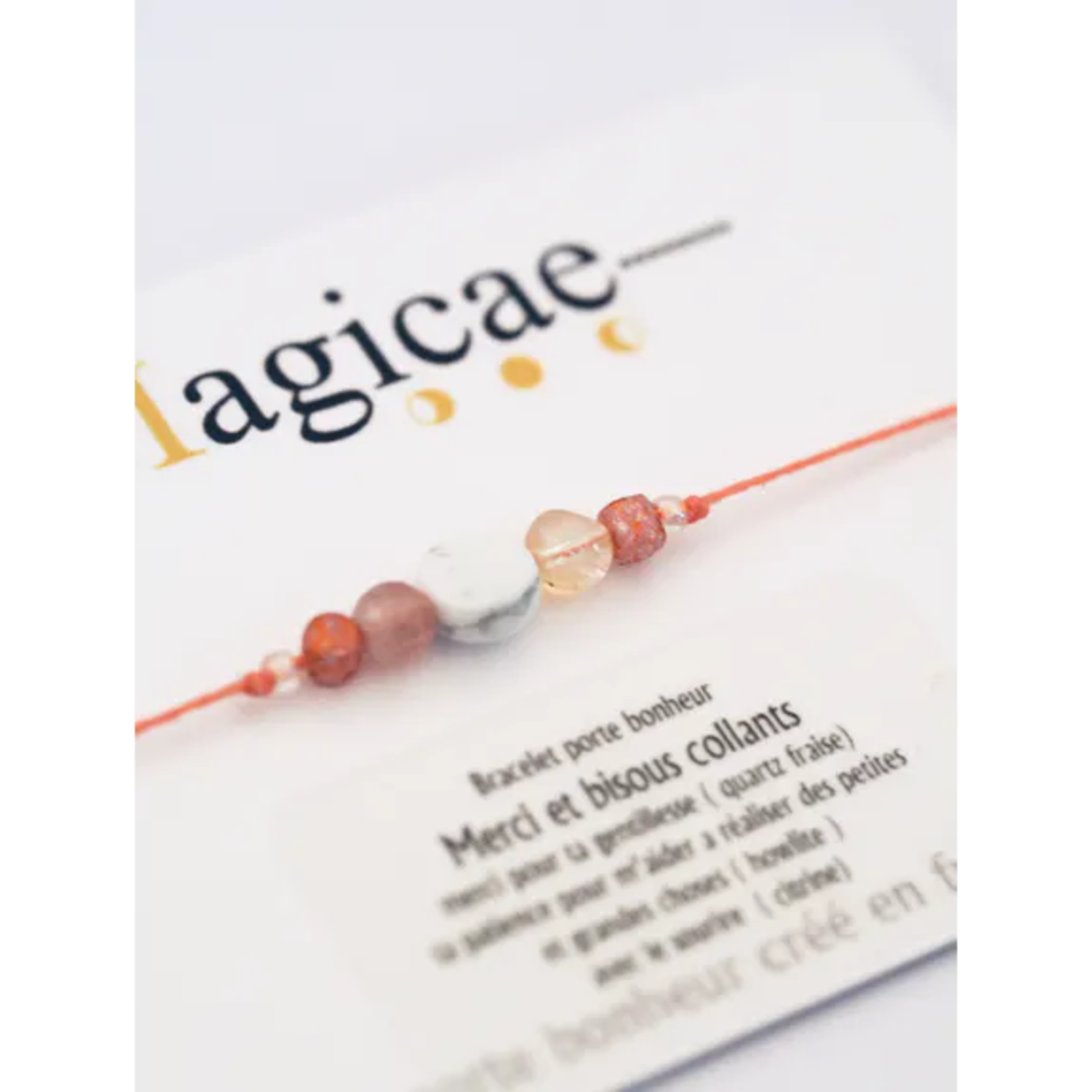 Magicae Magicae – bracelet porte-bonheur – merci et bisous collants