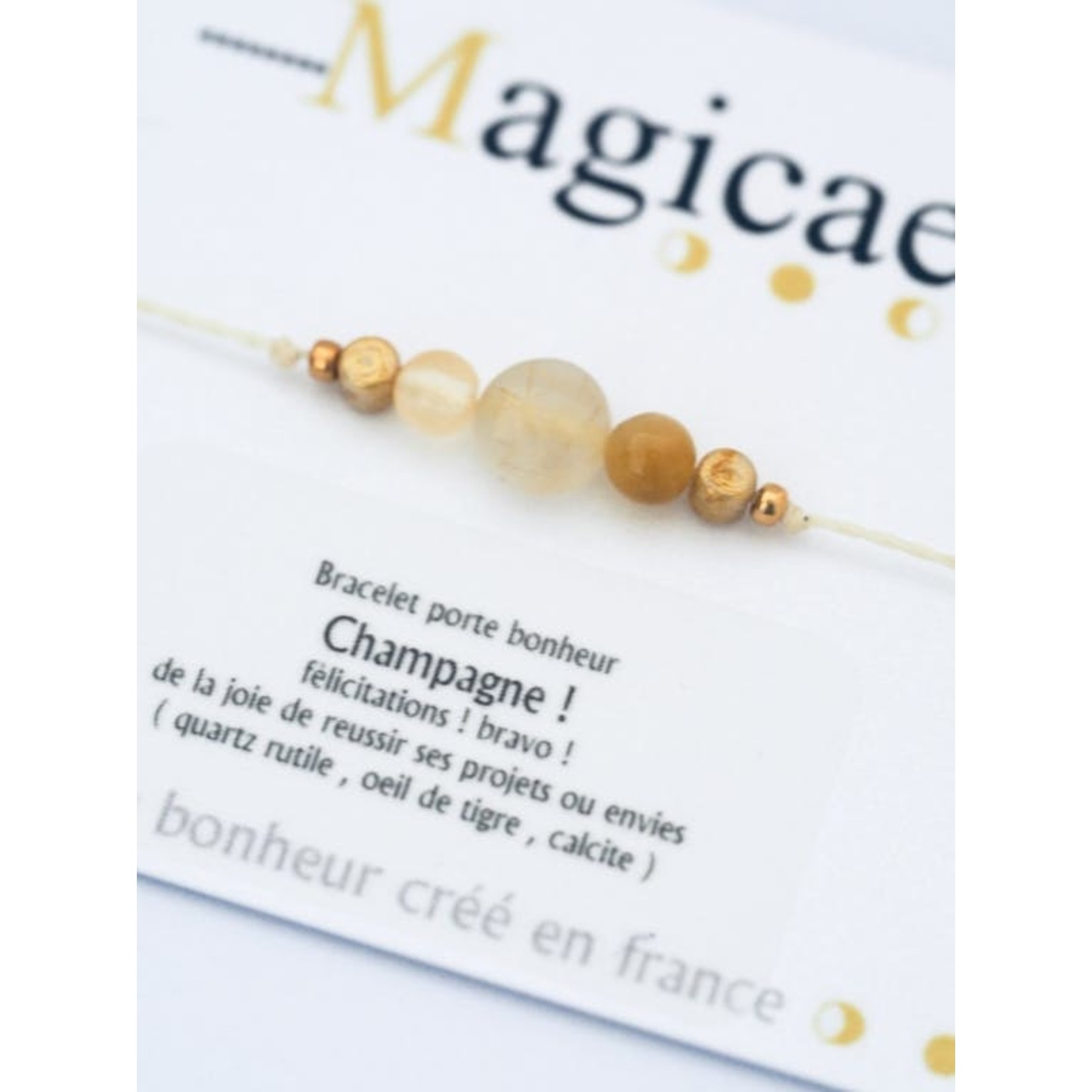 Magicae Magicae – bracelet porte-bonheur –champagne