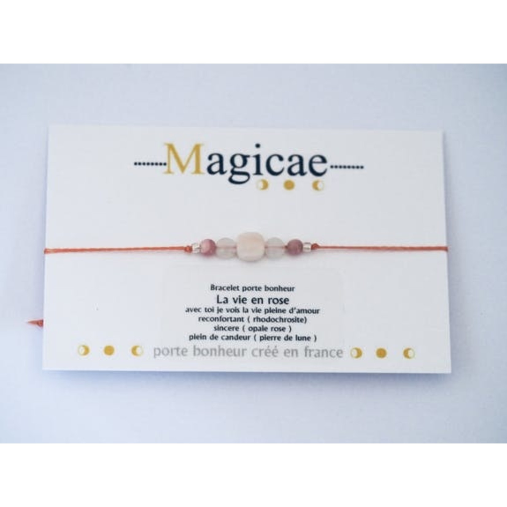 Magicae Magicae – bracelet porte-bonheur – la vie en rose
