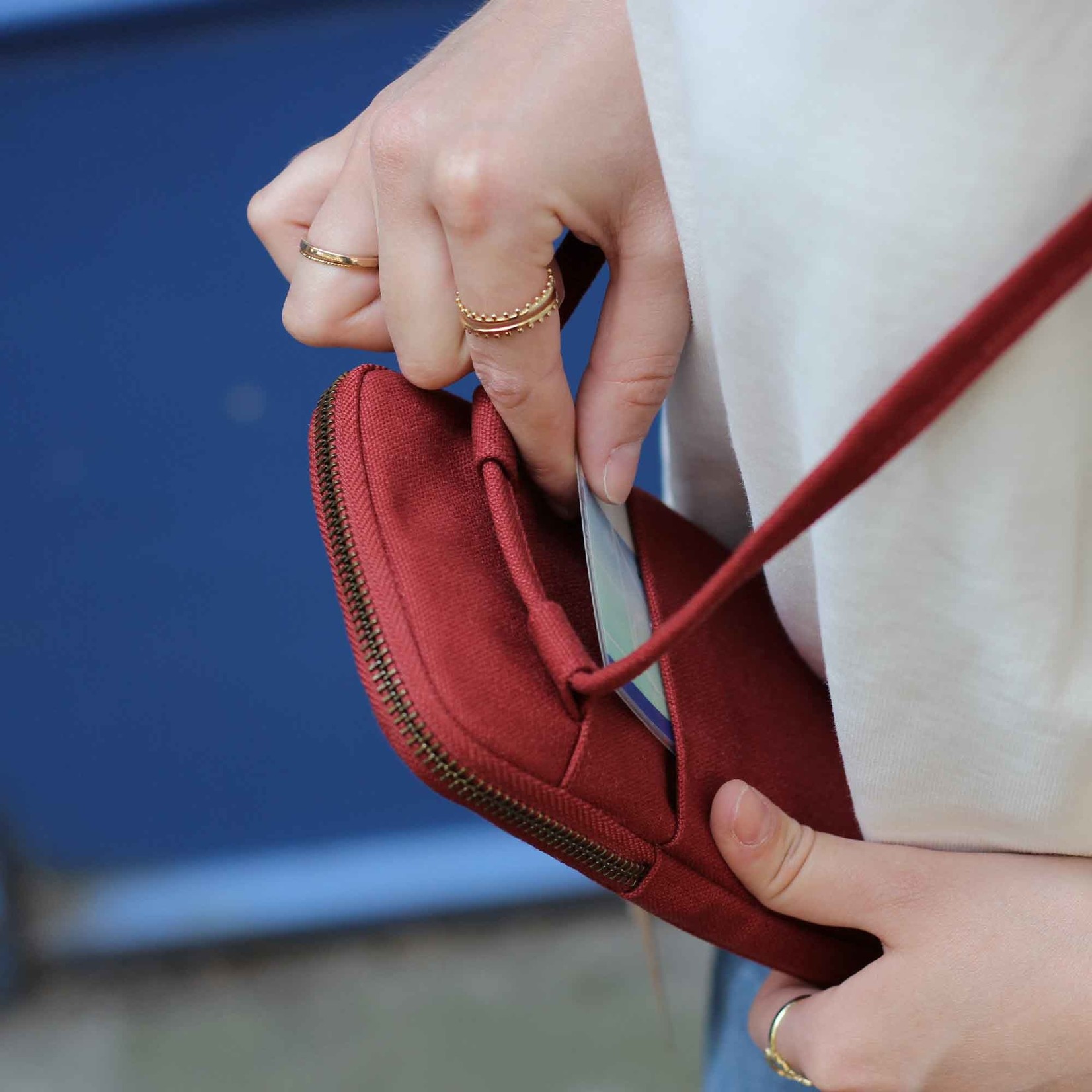 Hindbag Hindbag - pochette pour téléphone Bill - terracotta