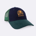 Faguo Faguo – casquette – laine– kaki marine et vert foncé