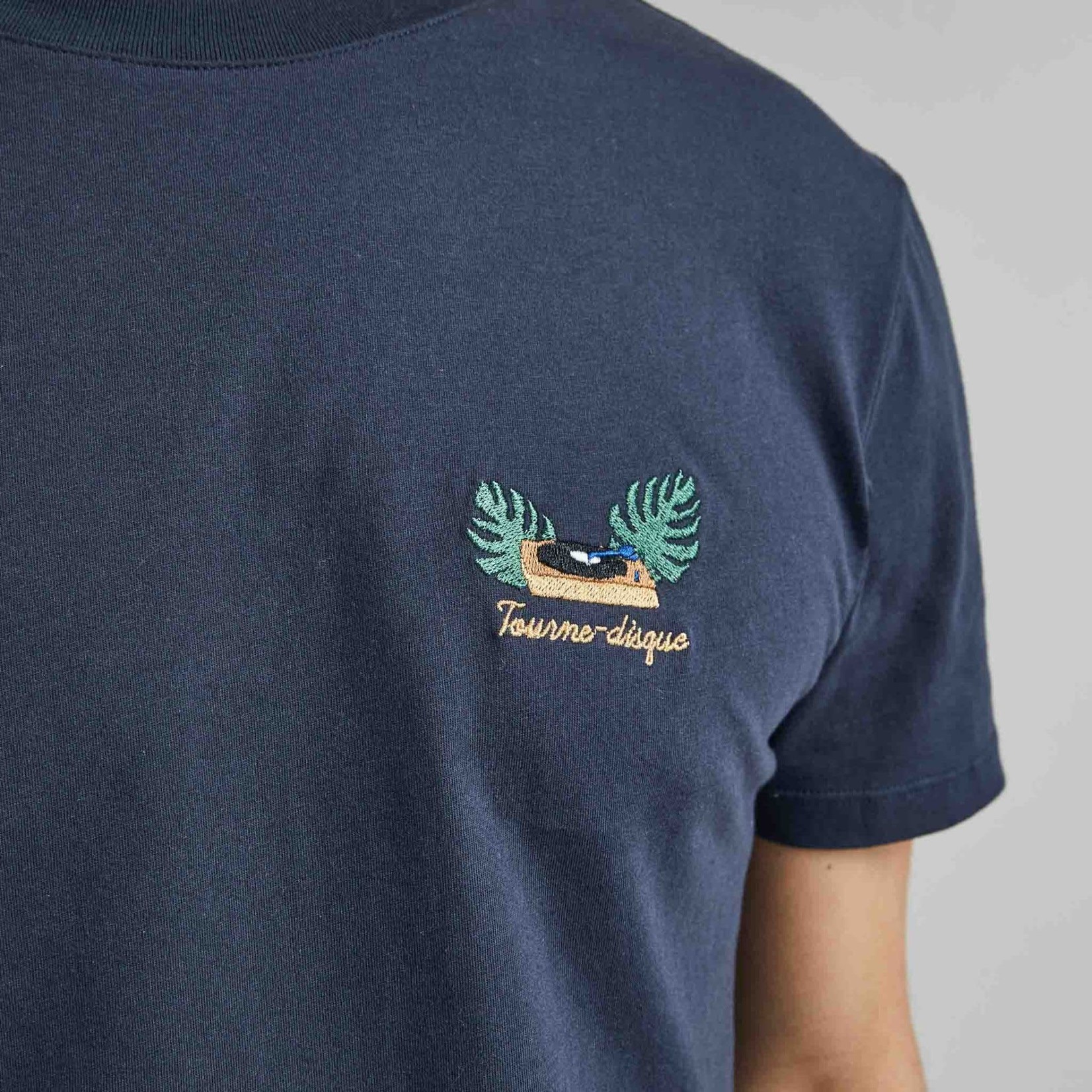 Faguo Faguo – tee-shirt – tourne-disque - bleu marine