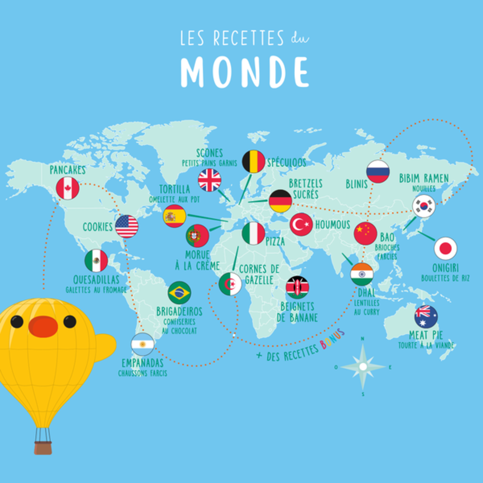 Livre de cuisine enfants Les Recettes du Monde - Chefclub Kids