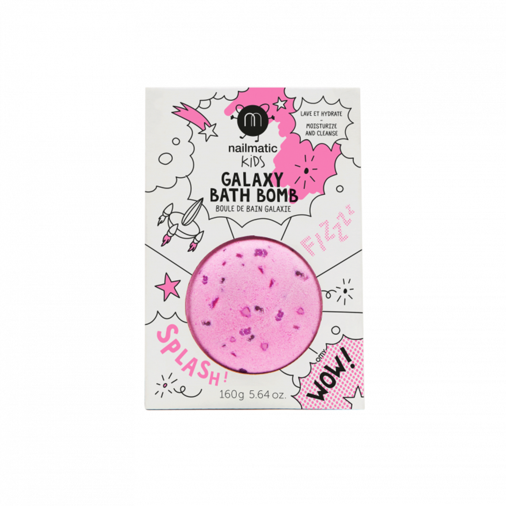 Nailmatic Nailmatic - boule de bain - galaxie - rose points violets