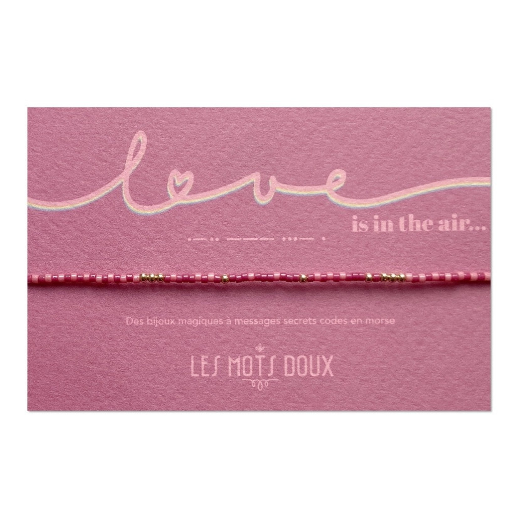 Les Mots Doux Les Mots Doux – bracelet "love is in the air" – rose
