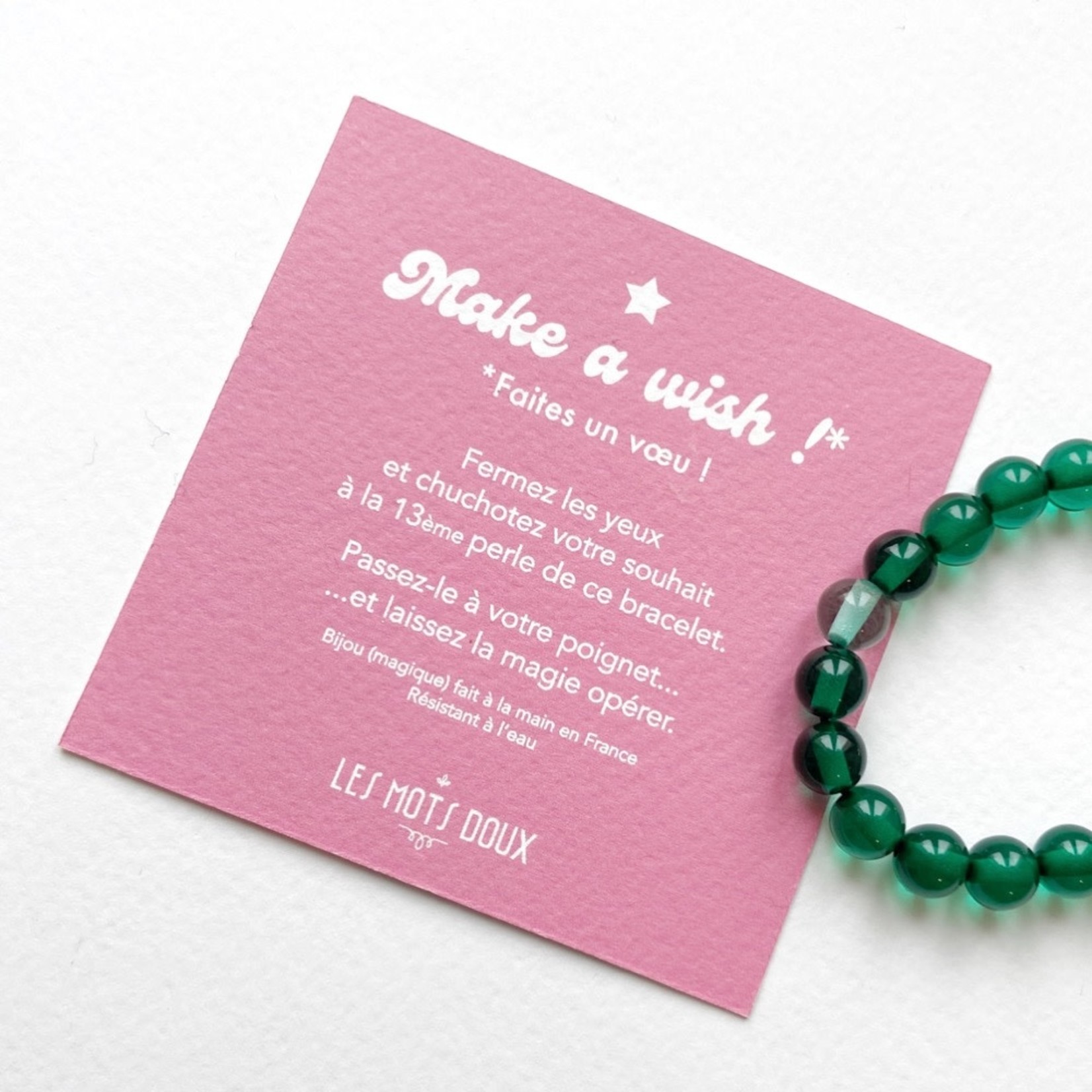 Les Mots Doux Les Mots Doux – bracelet Make a wish - vert foncé