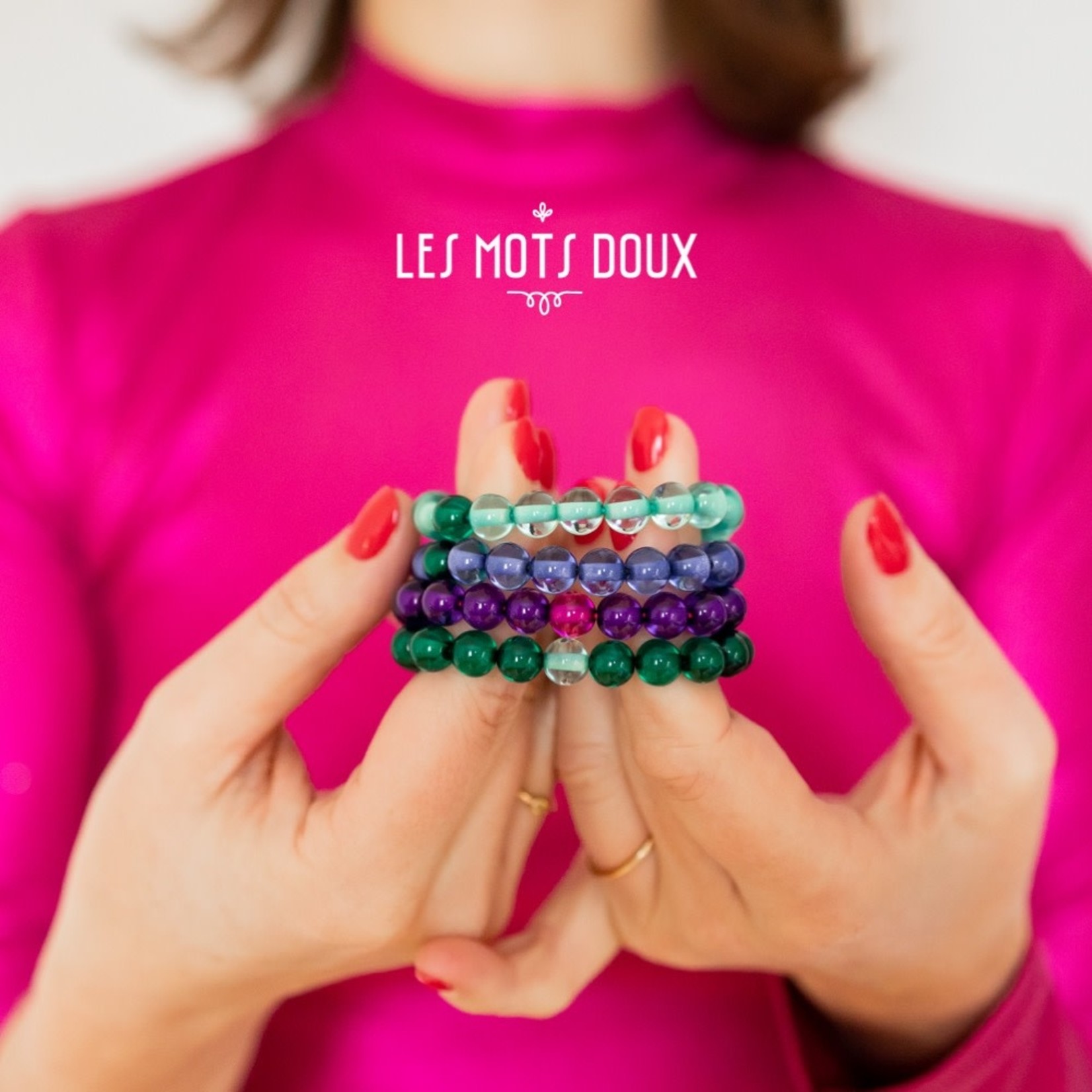 Les Mots Doux Les Mots Doux – bracelet Make a wish - vert foncé