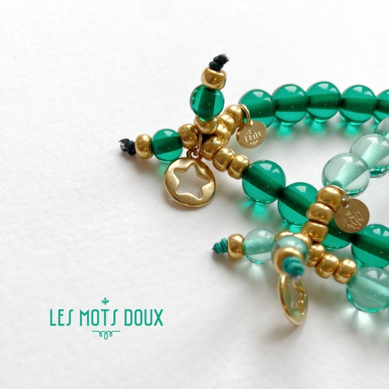 Les Mots Doux Les Mots Doux – bracelet Make a wish - vert foncé