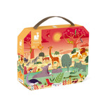 Janod Janod - puzzle  - la réserve animalière - 54 pièces