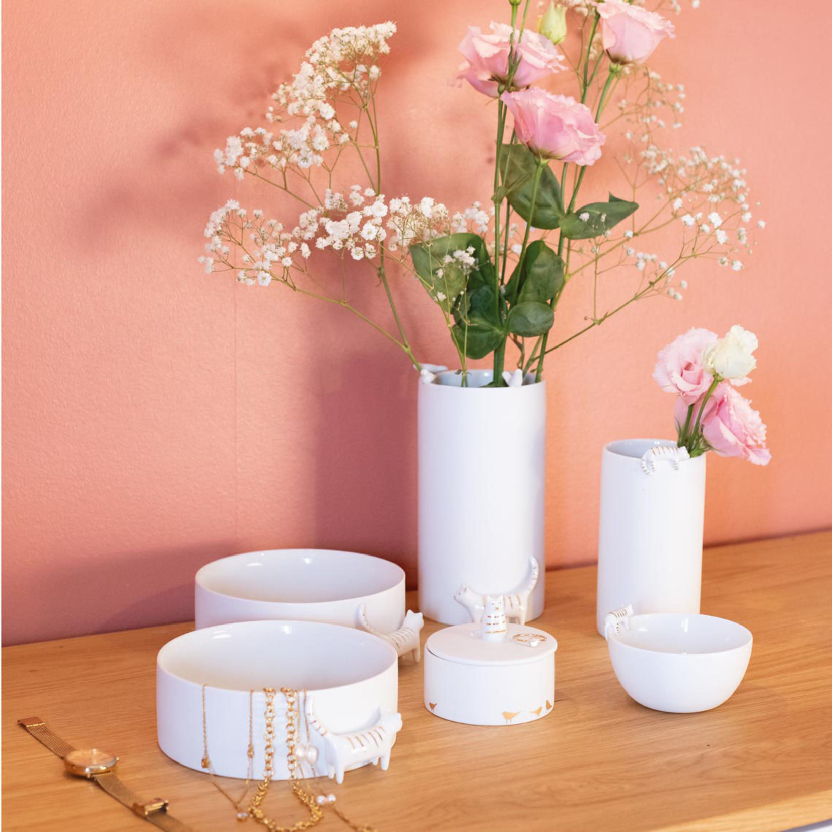 Räder Räder - bol en porcelaine - chat