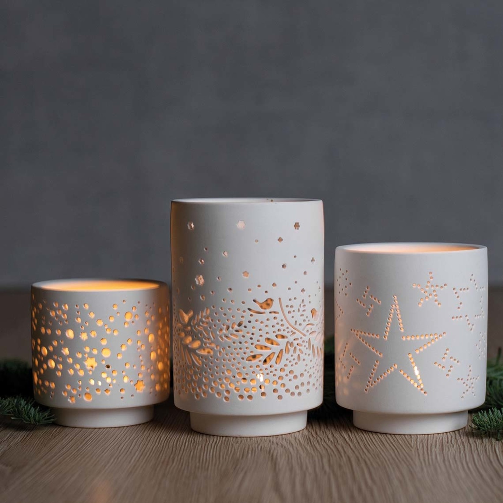 Räder Räder - photophores porcelaine - set de 3