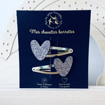 Les petites hirondelles Les petites hirondelles – barrettes x2 – coeur - multicolore