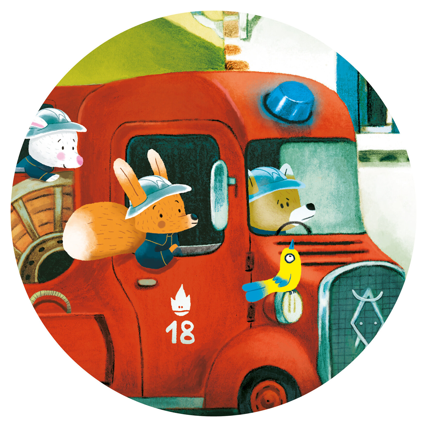 Puzzle cadre 33 Pièces SAM LE POMPIER – Sam et son camion