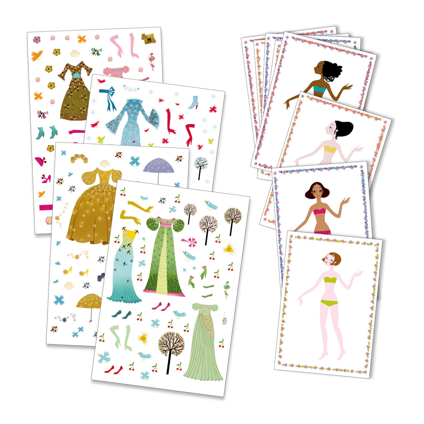 Djeco Djeco - stickers et paper dolls - robes des 4 saisons