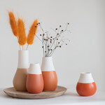 Räder Räder - mini vases pastel - orange - par 4
