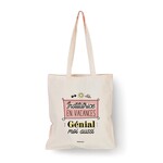 Bubble gum Tote bag - naturel - institutrice en vacances