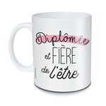 Bubble gum Mug - diplômée et fière de l'être