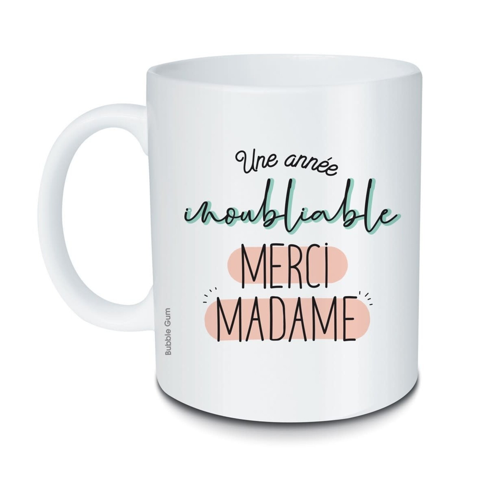 Bubble gum Mug - une année inoubliable merci madame