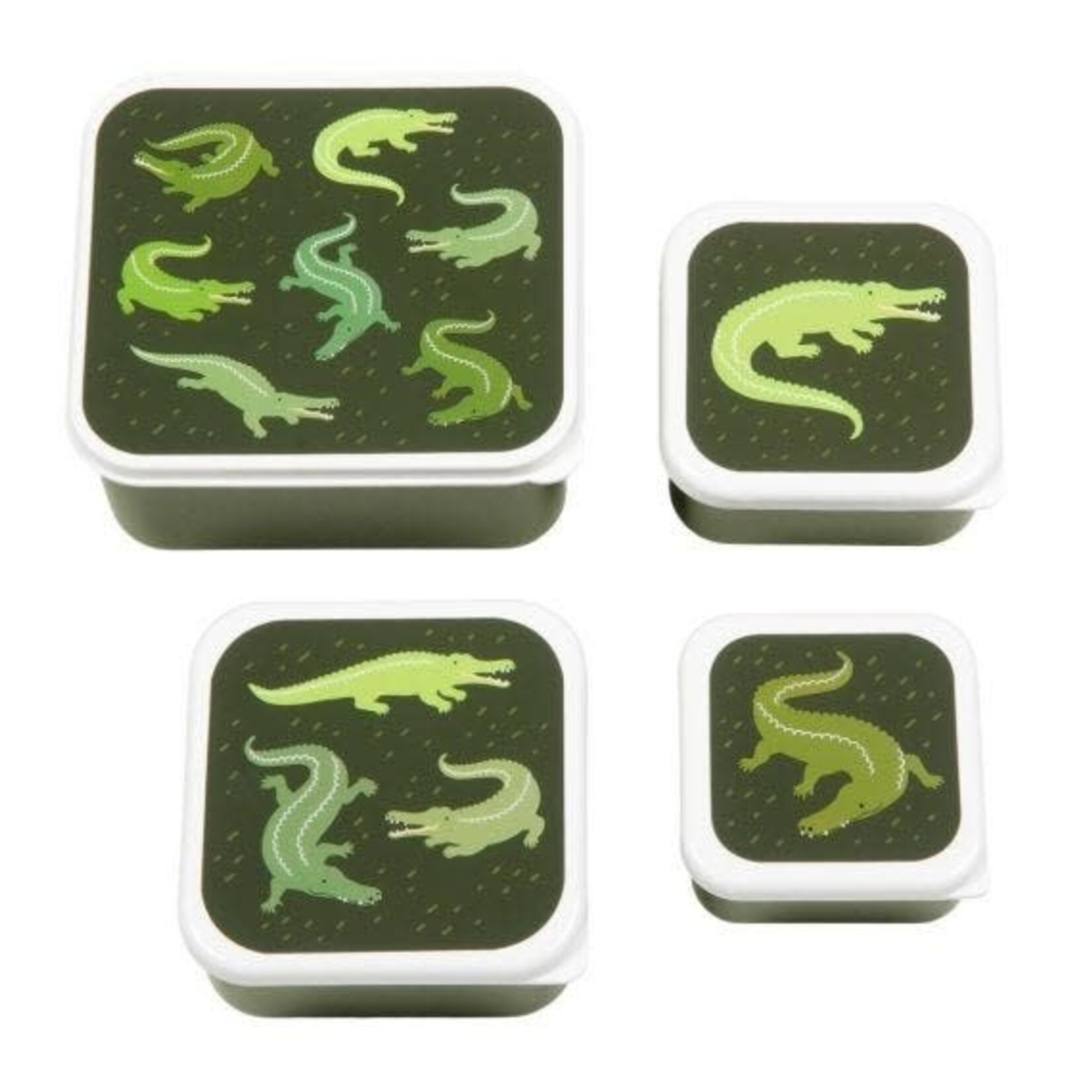 A little lovely company ALLC – Snack box x4 - crocodiles