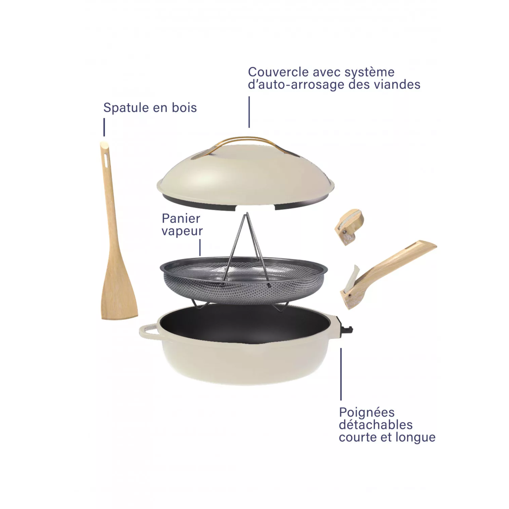 Cookut Cookut - la fabuleuse poêle 8 en 1 - 28 cm - meringue