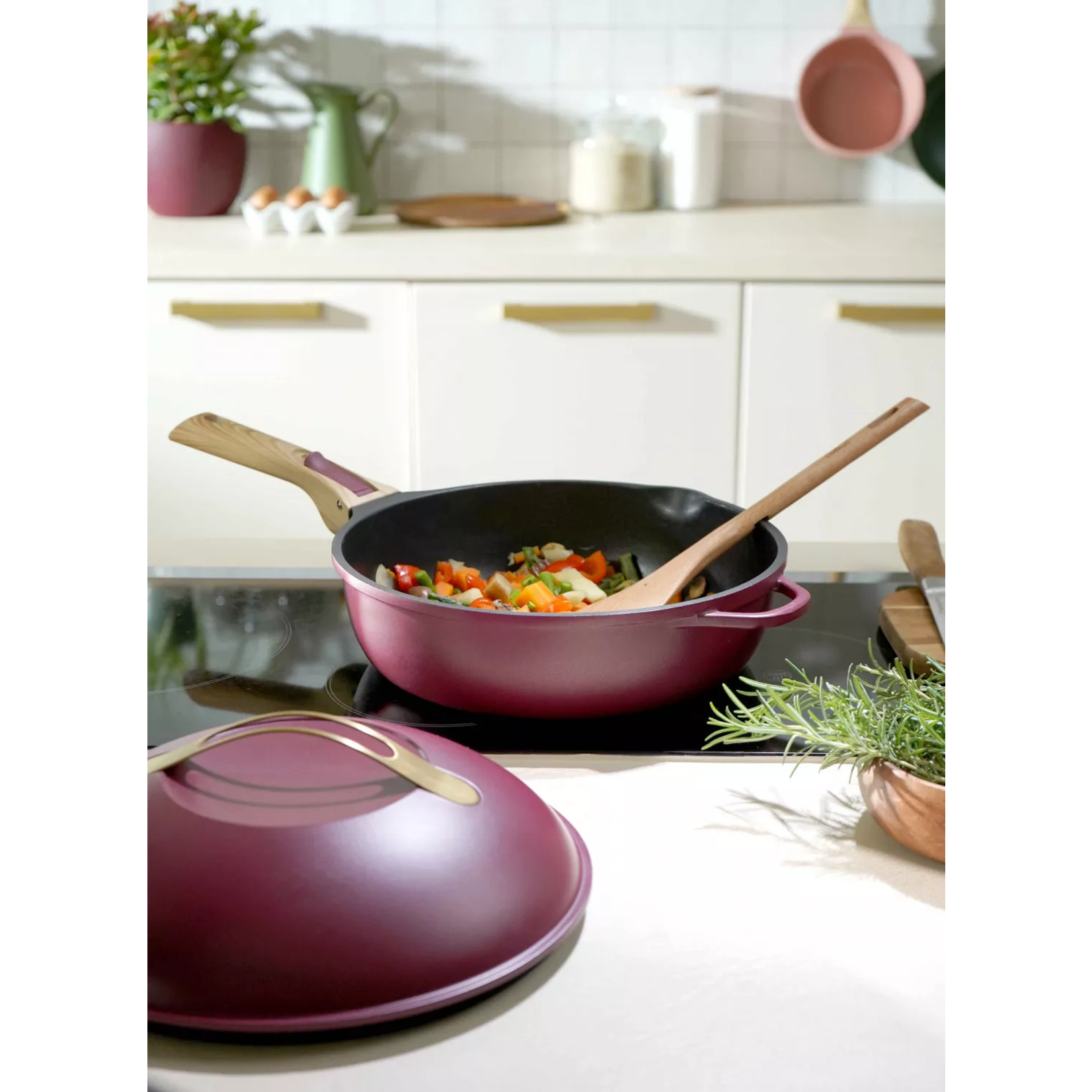 Cookut Cookut - la fabuleuse poêle 8 en 1 - 28 cm - rubis