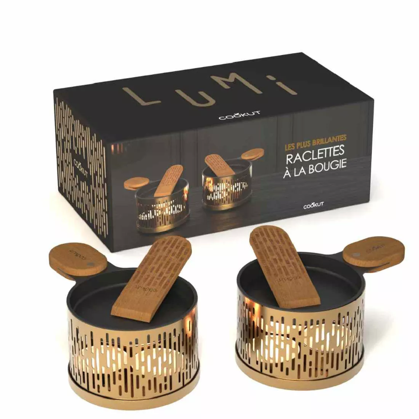 Cookut Cookut - raclette à la bougie pour 2 - or