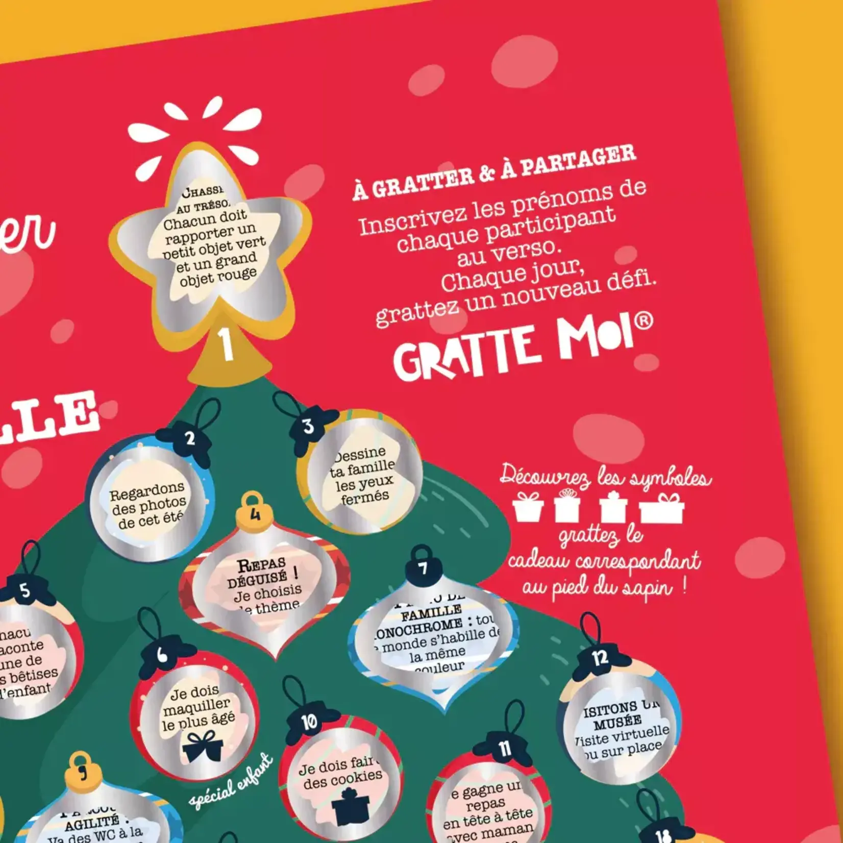 Gratte-moi Gratte-moi - calendrier de l'Avent à  gratter - en famille