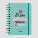 Mr Wonderful Mr Wonderful - agenda wonder2024 - semainier - petit format - Je vais accomplir des milliers de choses