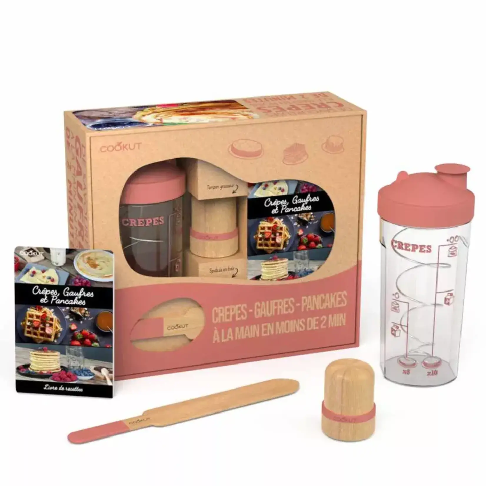 Cookut Cookut - coffret crêpes - rose