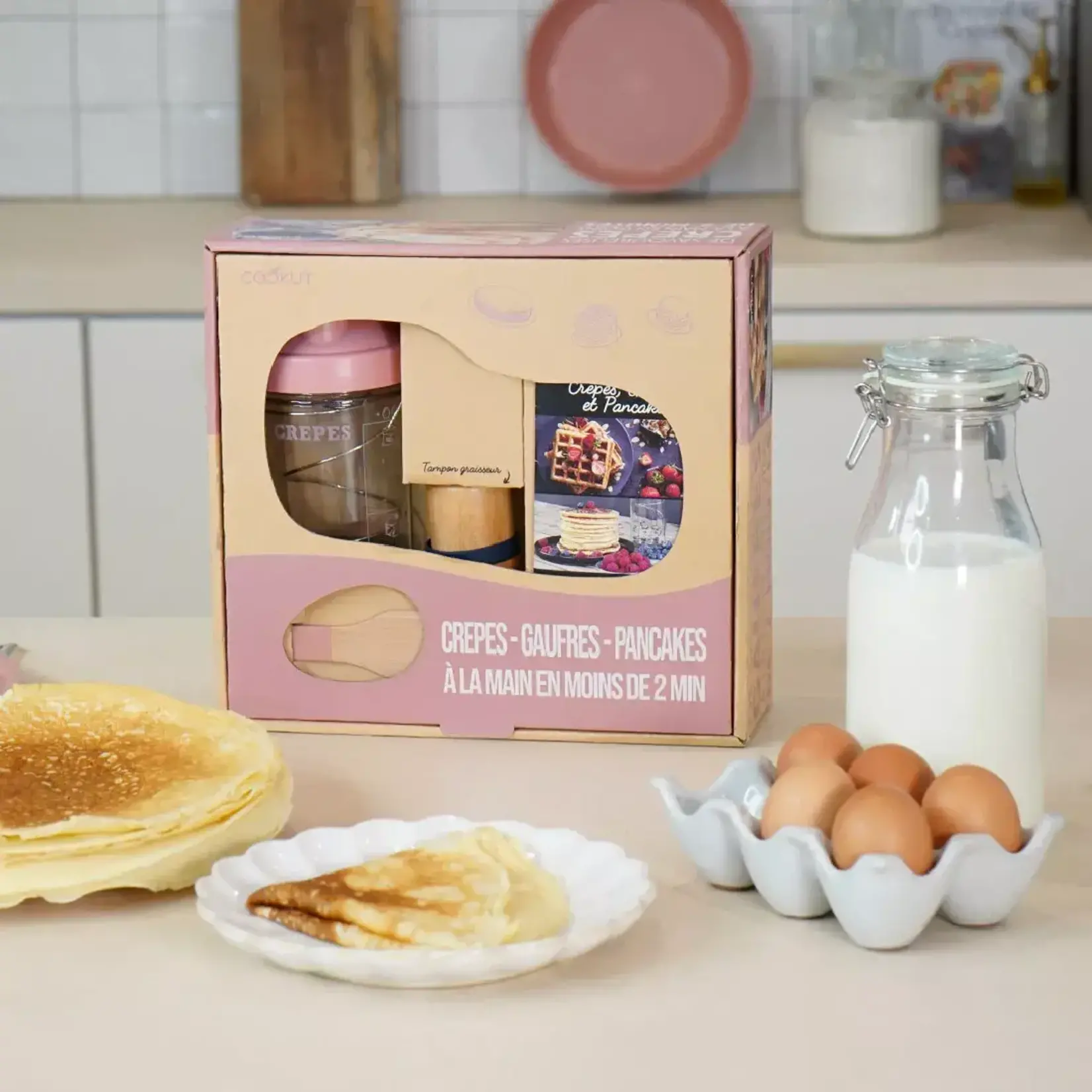 Cookut Cookut - coffret crêpes - rose