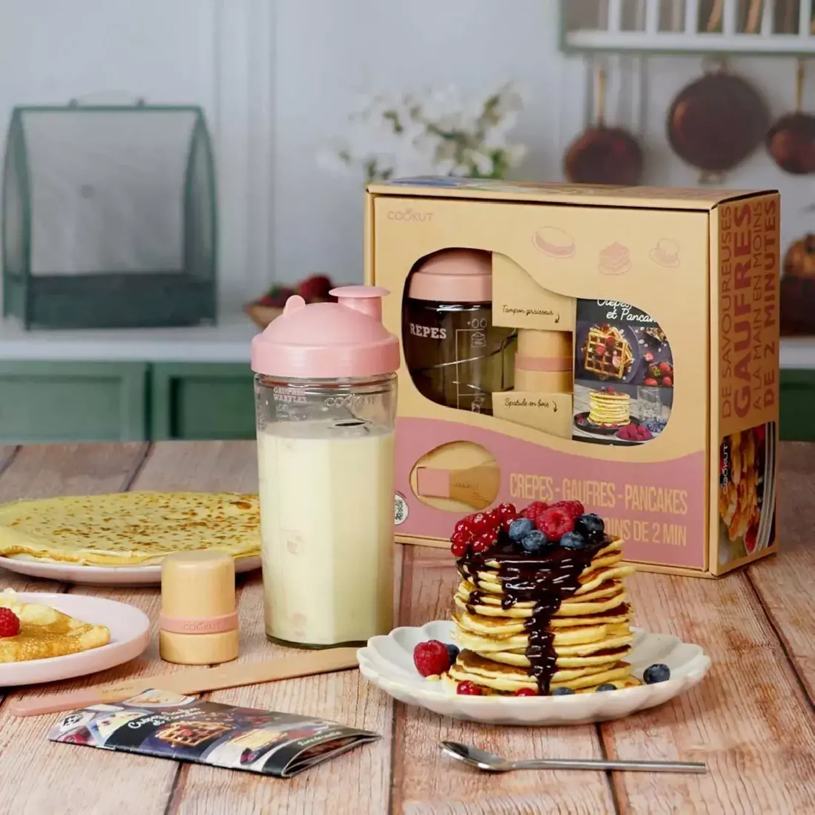 Cookut Cookut - coffret crêpes - rose